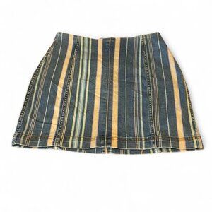 Wild Fable Mini Striped Denim Skirt size 6